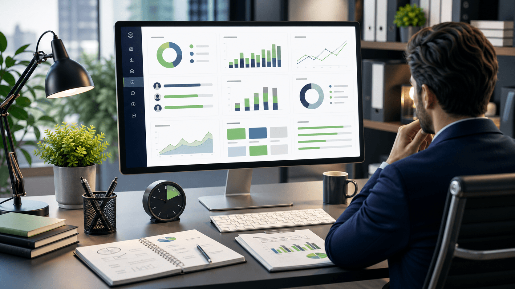 Business owner time tracking dashboard with profitability, capacity, and project cost cards