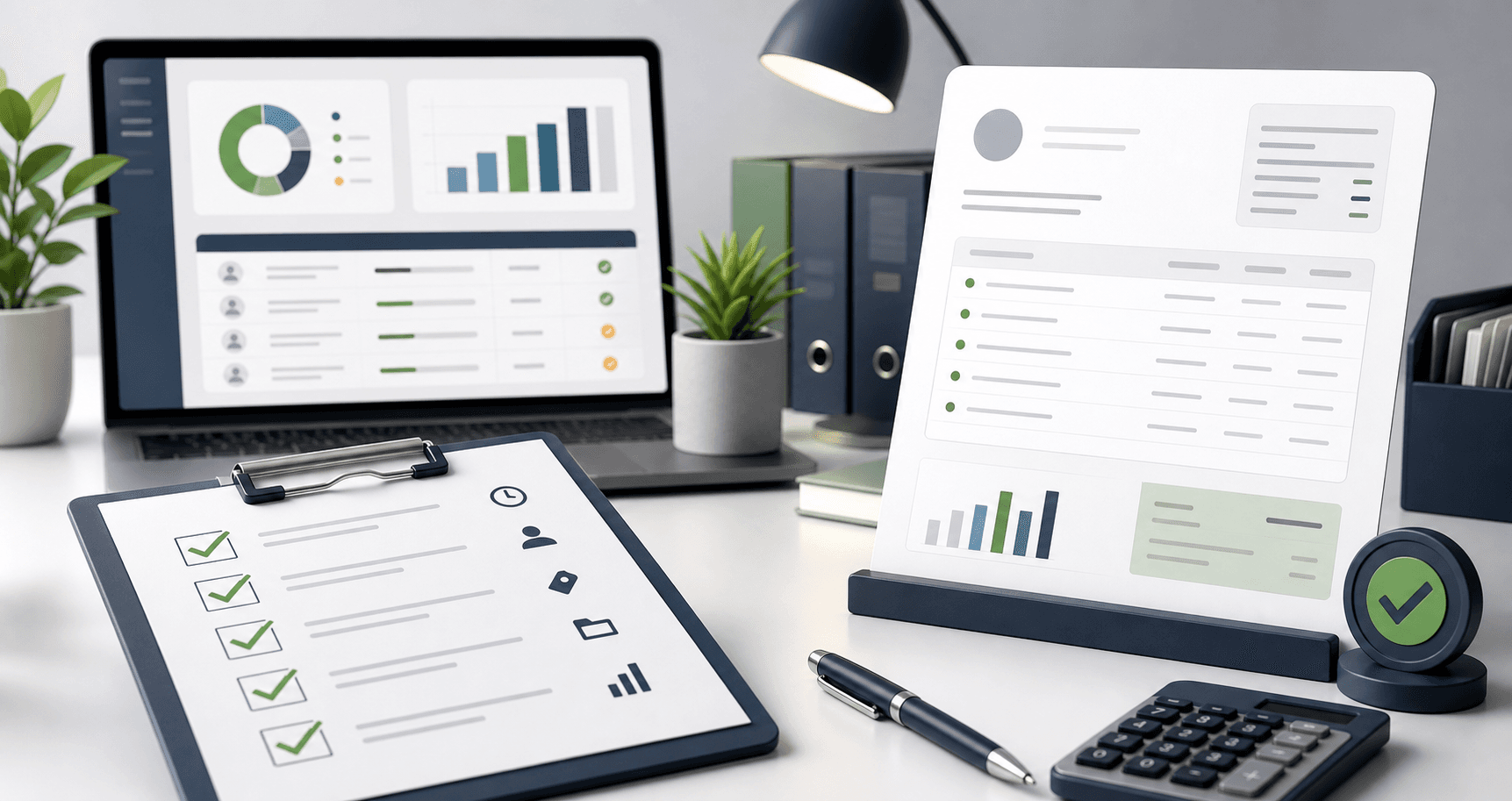 Client invoice review workspace with checklist, approved time rows, and invoice preview